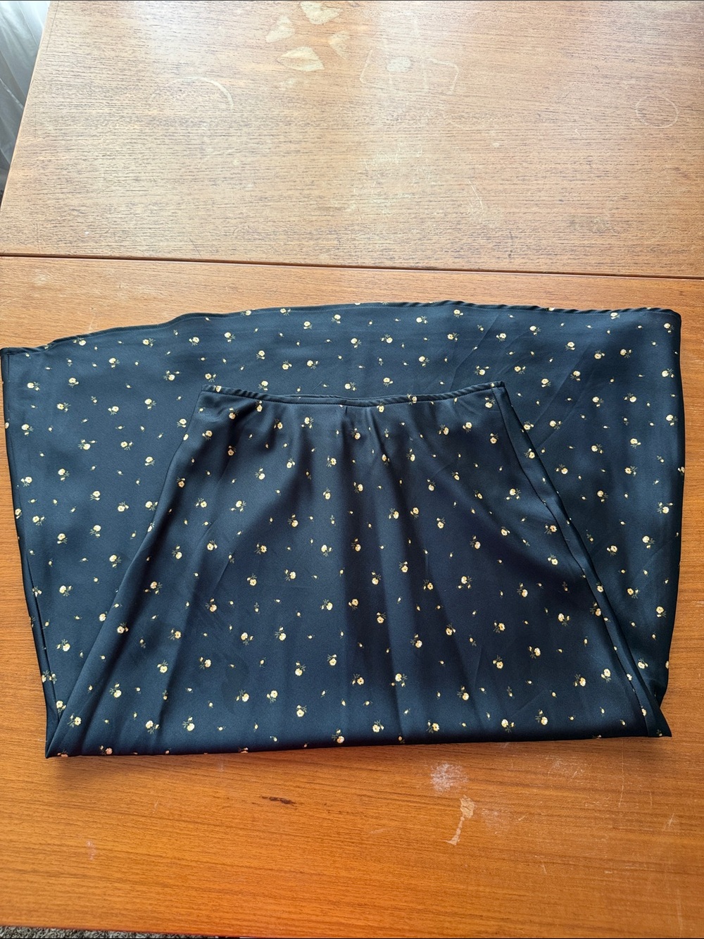 Abercrombie & Fitch Black Skirt with Gold Dot Print